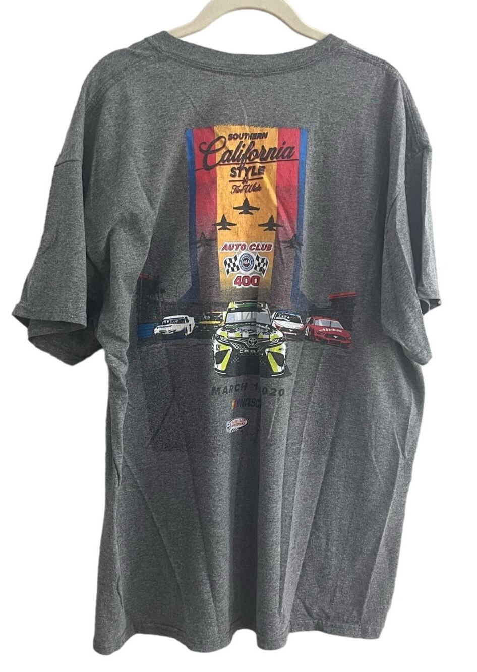 Nascar Southern California Style 2020 Gray T-Shirt-XL